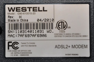 westell modem