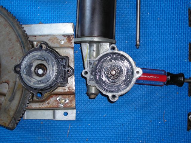 window broken gearing shown